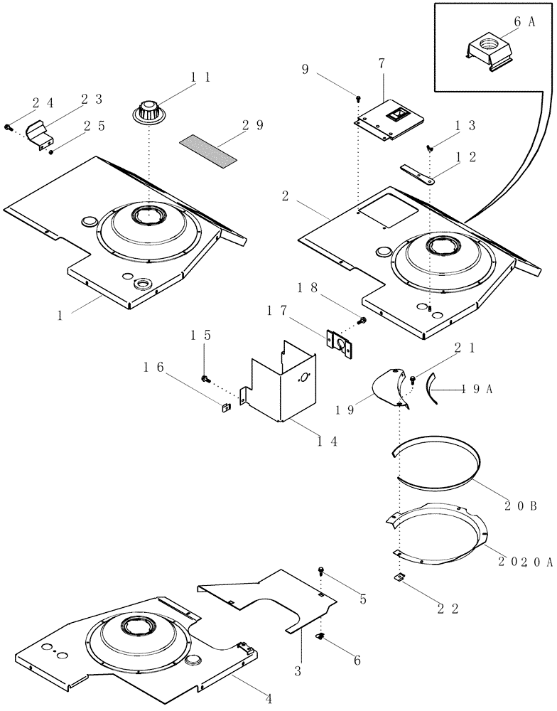 Схема запчастей Case IH CPX420 - (09A-36) - COVERS (13) - PICKING SYSTEM