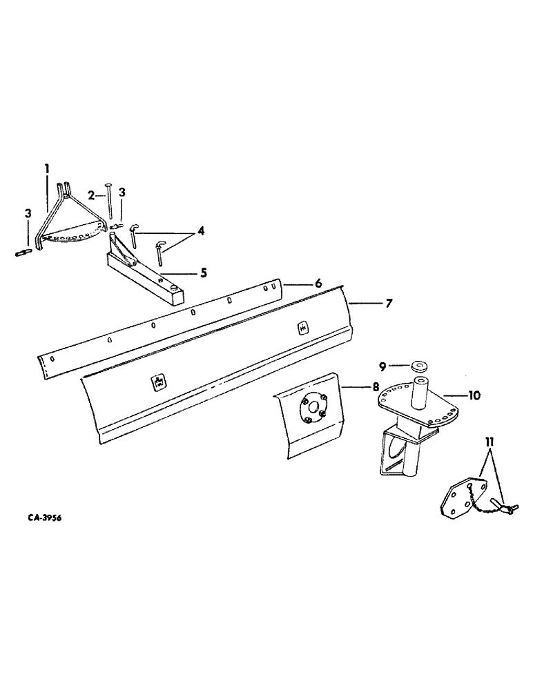 Схема запчастей Case IH 52 - (L-5) - REAR MOUNTED GRADER BLADE, SPECIAL MEDIUM DUTY, MODEL 52 