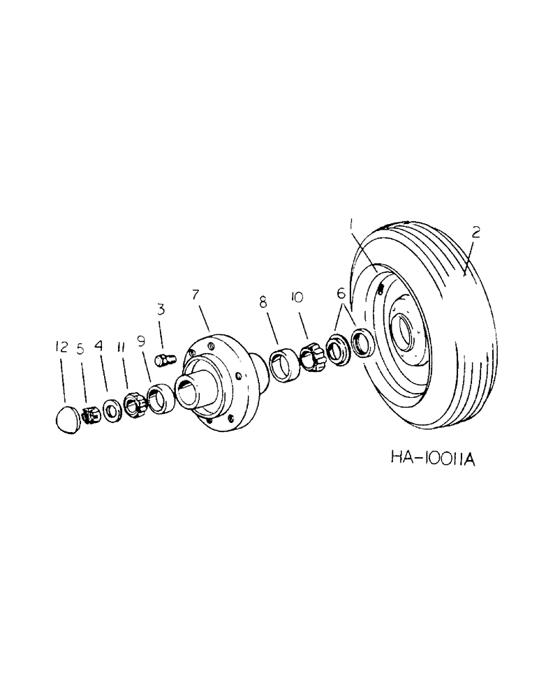 Схема запчастей Case IH 4700 - (A-26) - WHEEL AND HUB-MAIN FRAME 