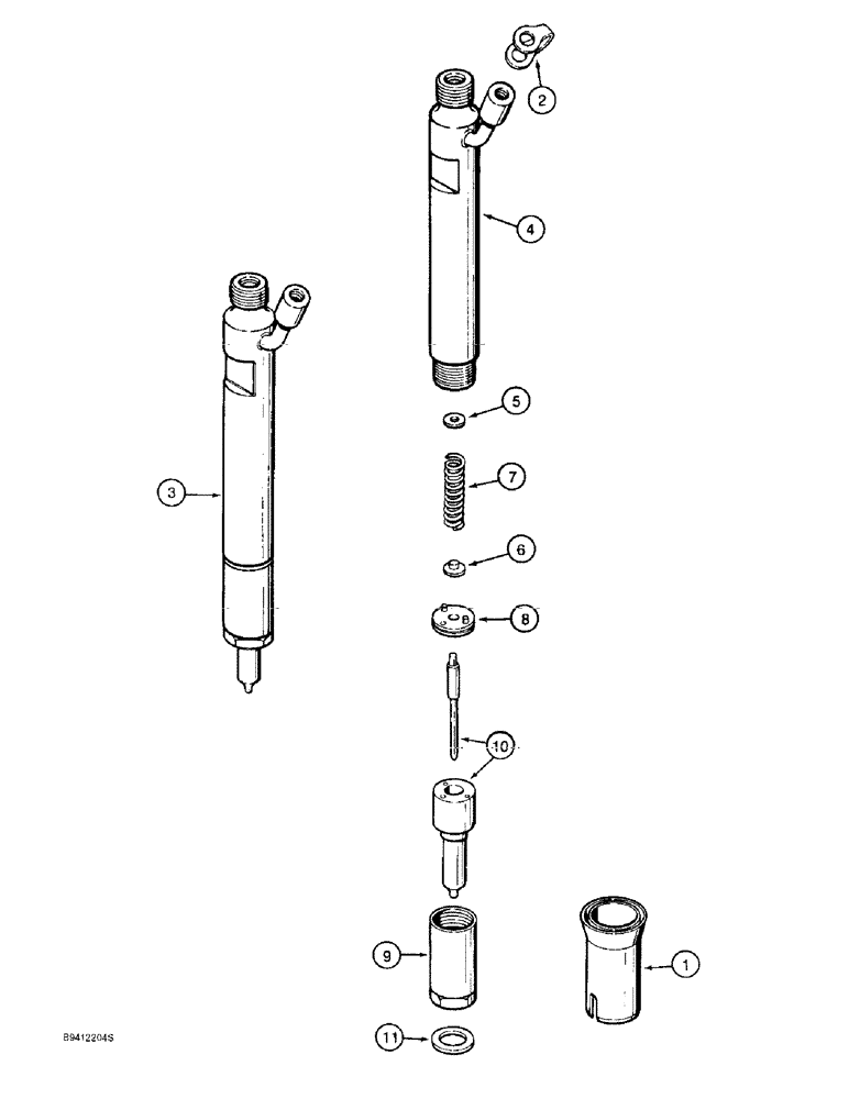 Схема запчастей Case IH 9310 - (3-026) - FUEL INJECTION NOZZLE, 6T-830 ENGINE, 6TA-830 ENGINE, PRIOR TO S/N JEE0036501 (03) - FUEL SYSTEM