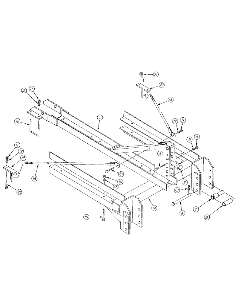 Схема запчастей Case IH 400-SERIES - (08) - CATEGORY II AND III, HITCH AND TRUSS ROD 