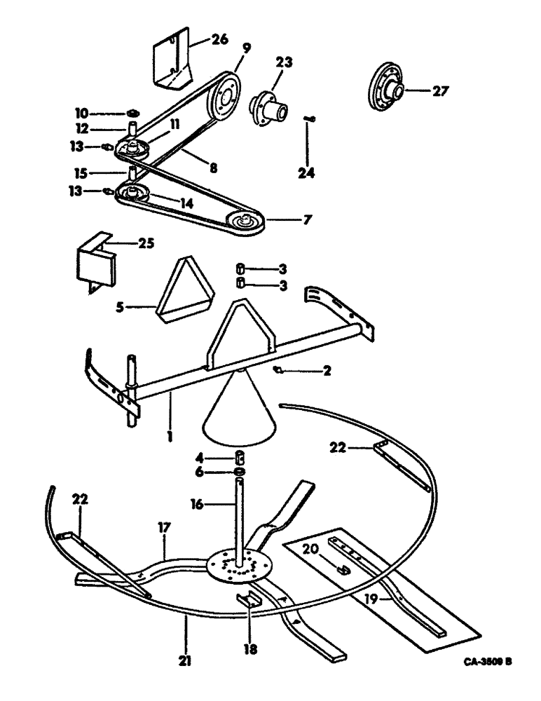 Схема запчастей Case IH 815 - (20-06) - SEPARATOR, STRAW SPREADER Separation