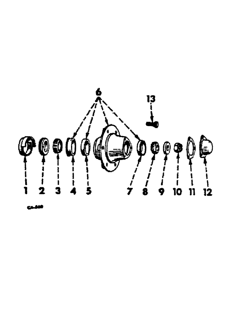 Схема запчастей Case IH 1066 - (14-09) - SUSPENSION, FRONT WHEEL HUB, BEARINGS AND CAP Suspension