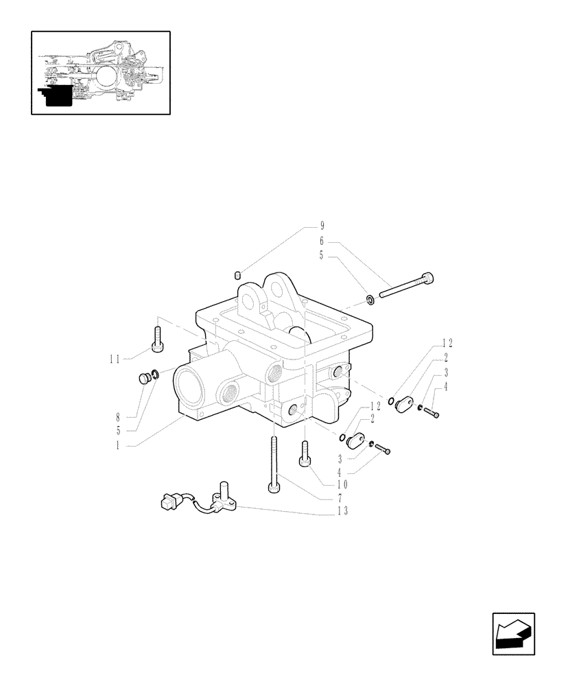 Схема запчастей Case IH JX1080U - (1.33.0) - IDLER CASE & COVERS - 4WD (04) - FRONT AXLE & STEERING