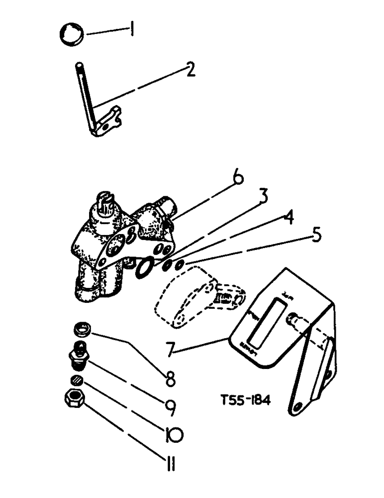 Схема запчастей Case IH 354 - (5-20) - HYDRAULIC ATTACHMENTS, AUXILIARY VALVE ATTACHMENTS, WHEN ONE AUXILIARY VALVE ALREADY FITTED (07) - HYDRAULIC SYSTEM