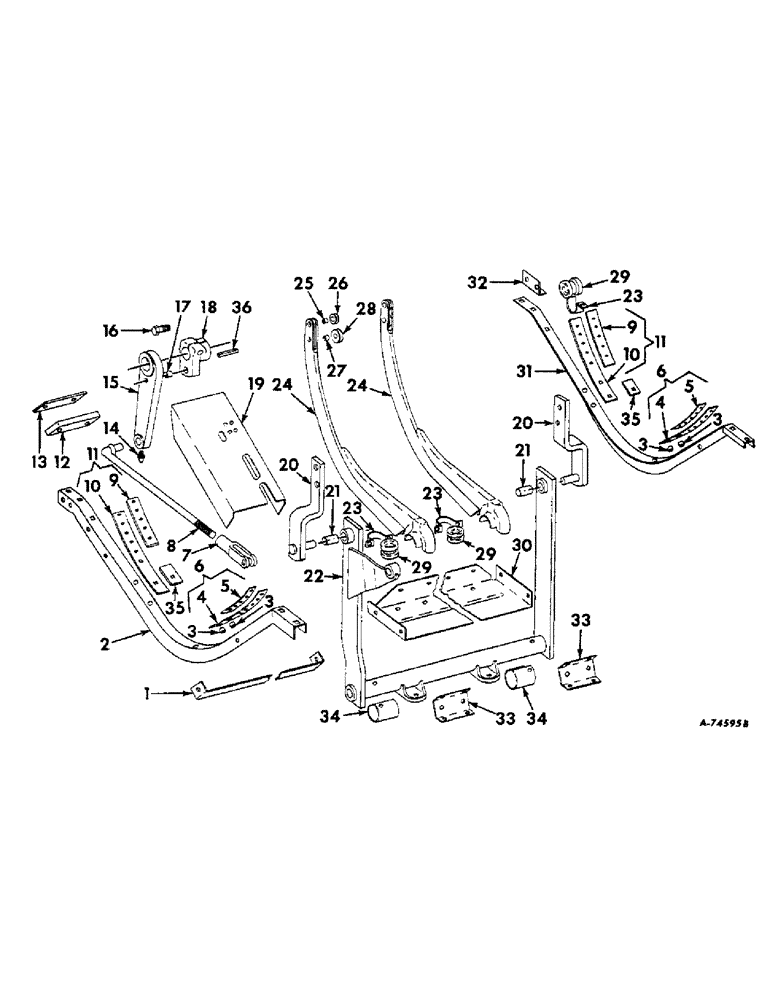 Схема запчастей Case IH 37 - (B-28) - NEEDLES AND GUIDES, FOR WIRE BALER 