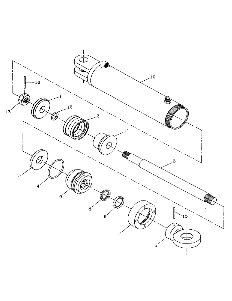 Схема запчастей Case IH AUSTOFT - (B01-03) - HYDRAULIC CYLINDER, STEERING Hydraulic Components & Circuits