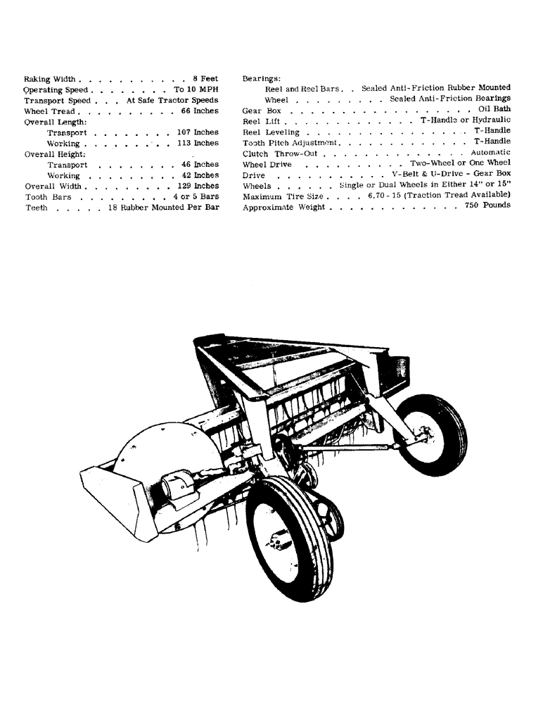 Схема запчастей Case IH 401 - (01) - CASE 401 RAKE 