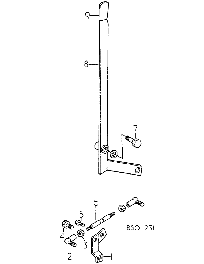 Схема запчастей Case IH 585 - (10-033) - RAISE RESPONSE LEVER, DE-LUXE CAB (07) - HYDRAULICS