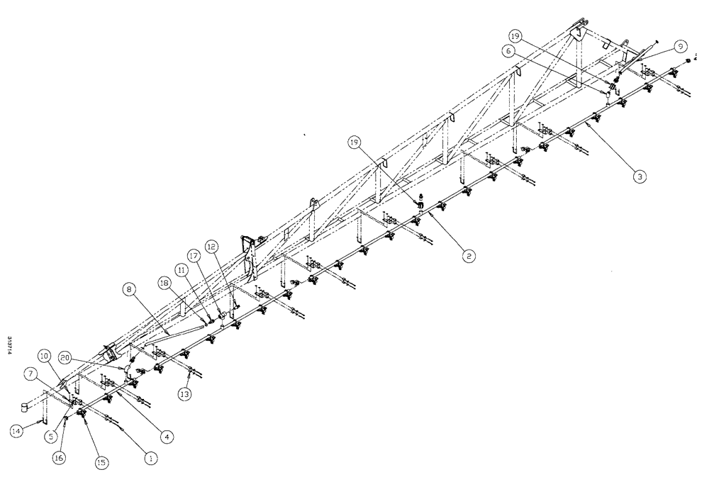 Схема запчастей Case IH SPX4260 - (298) - 90 X 20" 3-WAY NOZZLE, LH/RH (AIM COMMAND) (78) - SPRAYING