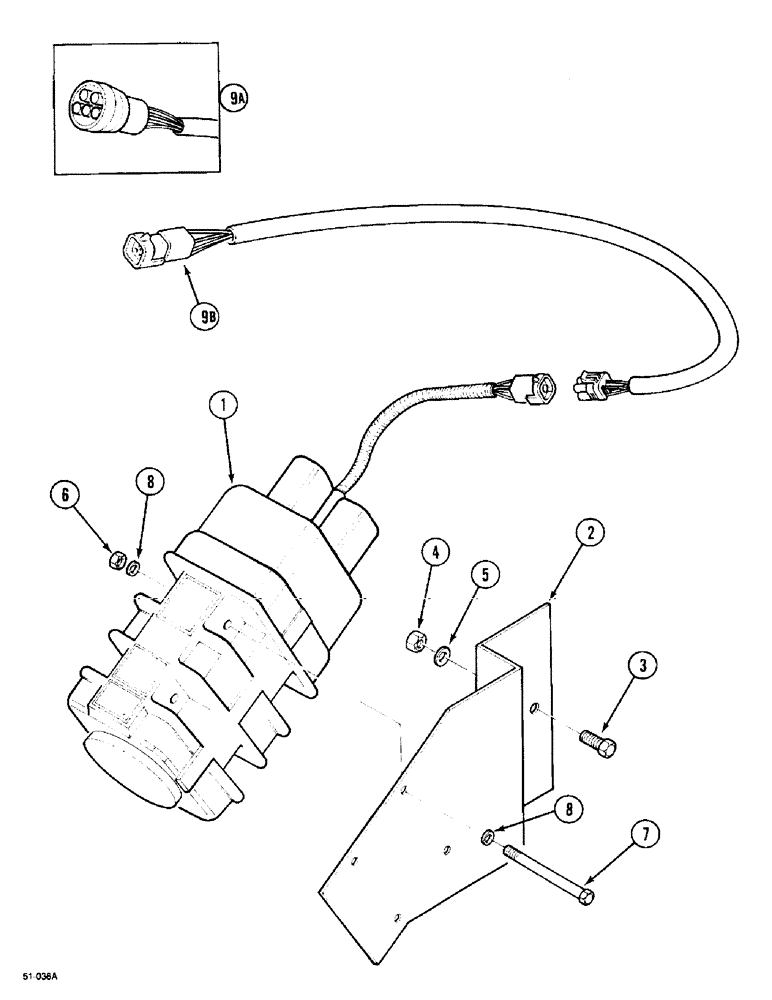 Схема запчастей Case IH 5150 - (4-84) - GROUND SPEED SENSOR (04) - ELECTRICAL SYSTEMS