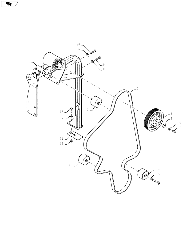 Схема запчастей Case IH TITAN 3530 - (10.414.02) - FAN DRIVE ASSEMBLY (10) - ENGINE