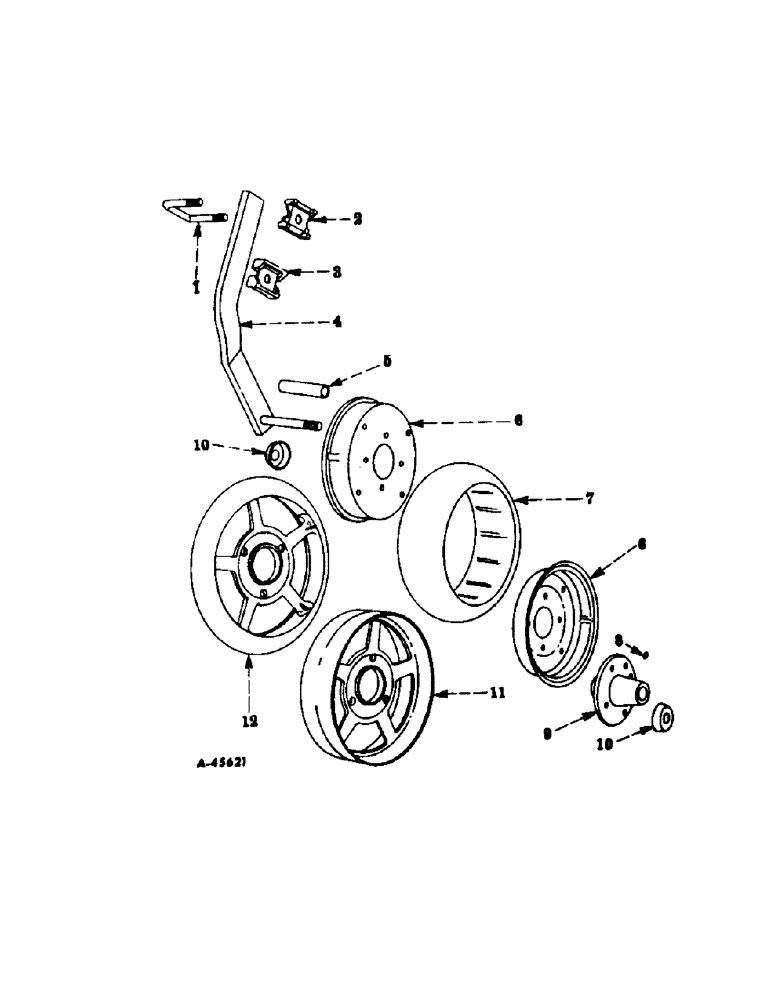 Схема запчастей Case IH INTERNATIONAL - (A-05) - REAR SECTIONS, GAUGE WHEELS 