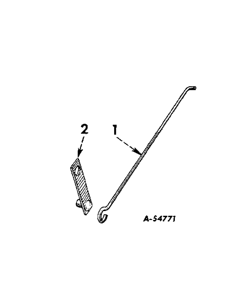 Схема запчастей Case IH 2CK-201 - (N-07) - THROW-OUT ROD AND ARM, USED WITH SELECTIVE LIFT WITH CYLINDER MOUNTED ON LEFT SIDE OF TRACTOR 