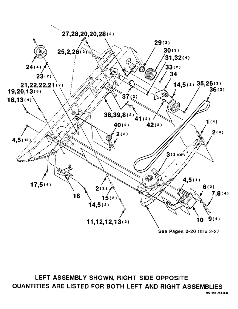 Схема запчастей Case IH 425 - (2-18) - SICKLE DRIVE ASSEMBLY (58) - ATTACHMENTS/HEADERS