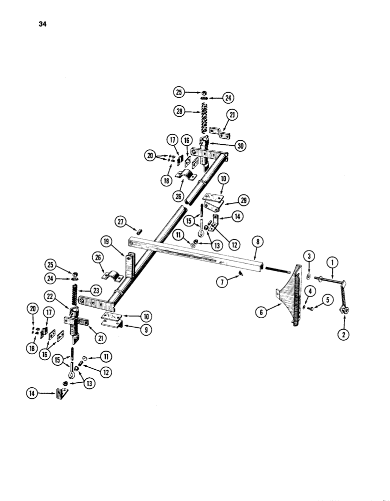 Схема запчастей Case IH 86 - (34) - LIFT ASSEMBLY 