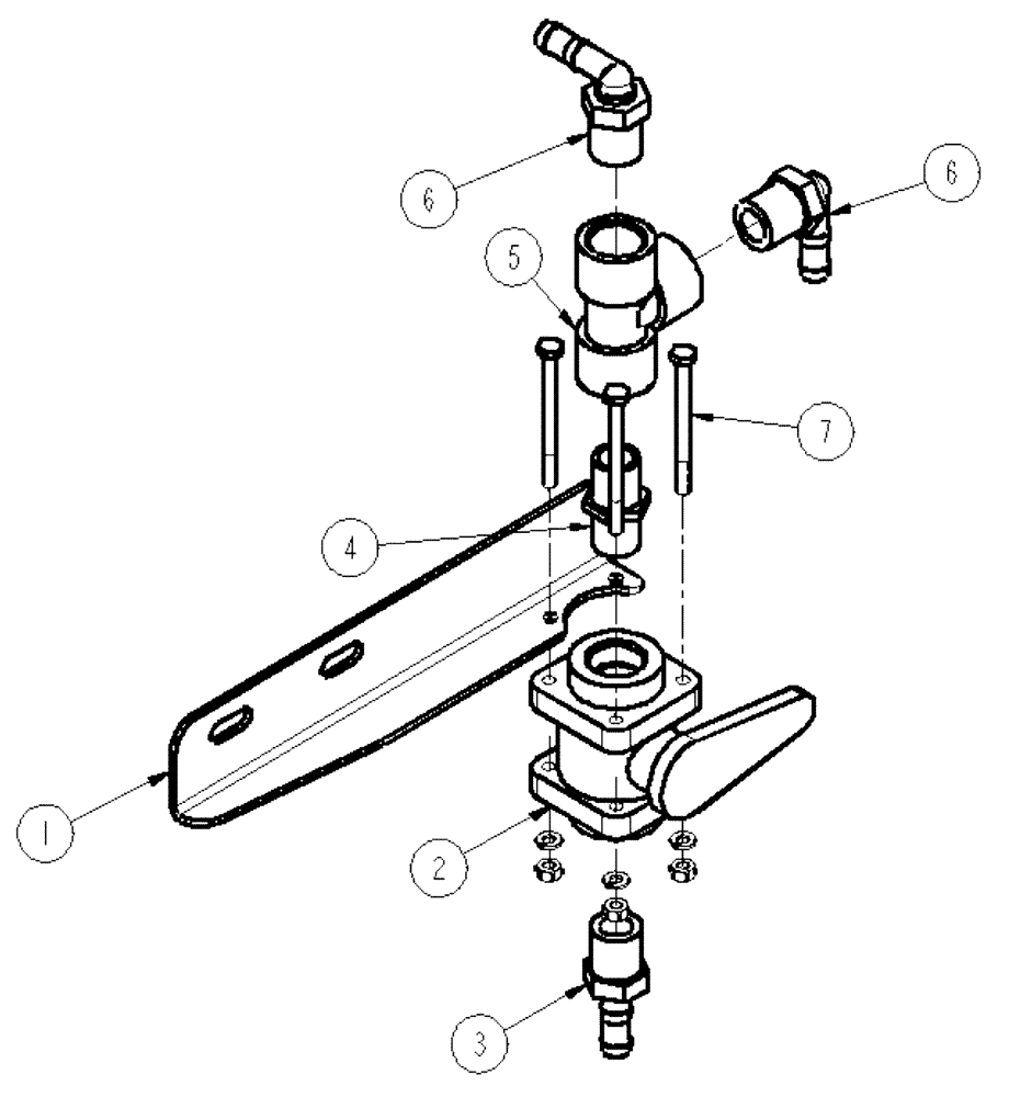 Схема запчастей Case IH SPX4260 - (11-028) - VALVE, BRACKET ASSEMBLY Options