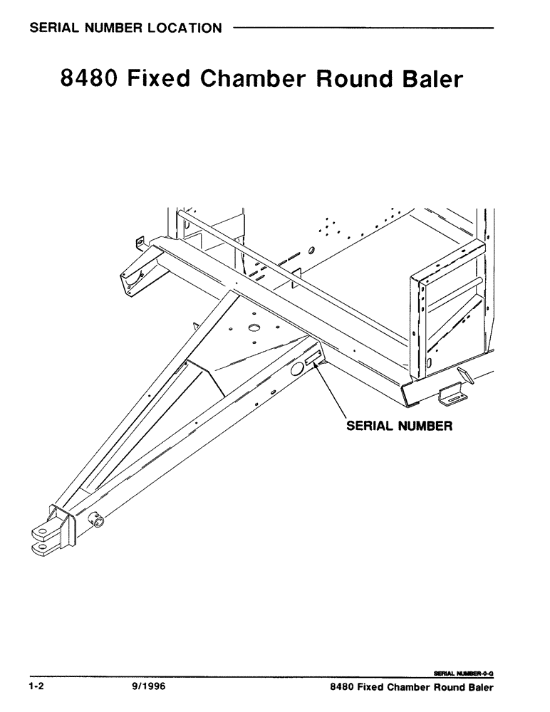 Схема запчастей Case IH 8480 - (1-2) - SERIAL NUMBER LOCATION (00) - GENERAL