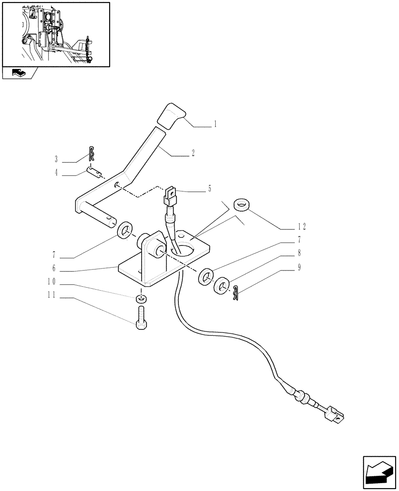 Схема запчастей Case IH FARMALL 85C - (1.89.3/05[02]) - AUTOMATIC SWIVEL HOOK FOR EEC, VERTICAL ADJUST. SLIDING (GERMANY) - W/CAB - LEVER (VAR.330772) (09) - IMPLEMENT LIFT