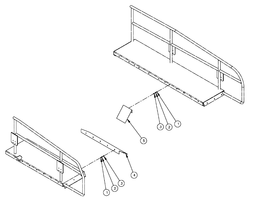 Схема запчастей Case IH FLX4375 - (04-015) - ENGINE SPLASH GUARD Frame & Suspension