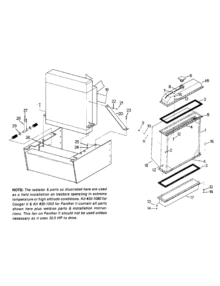 Схема запчастей Case IH STEIGER - (04-15) - RADIATOR AND MOUNTING PARTS, HIGH CAPACITY, COUGAR II AND PANTHER II (04) - Drive Train