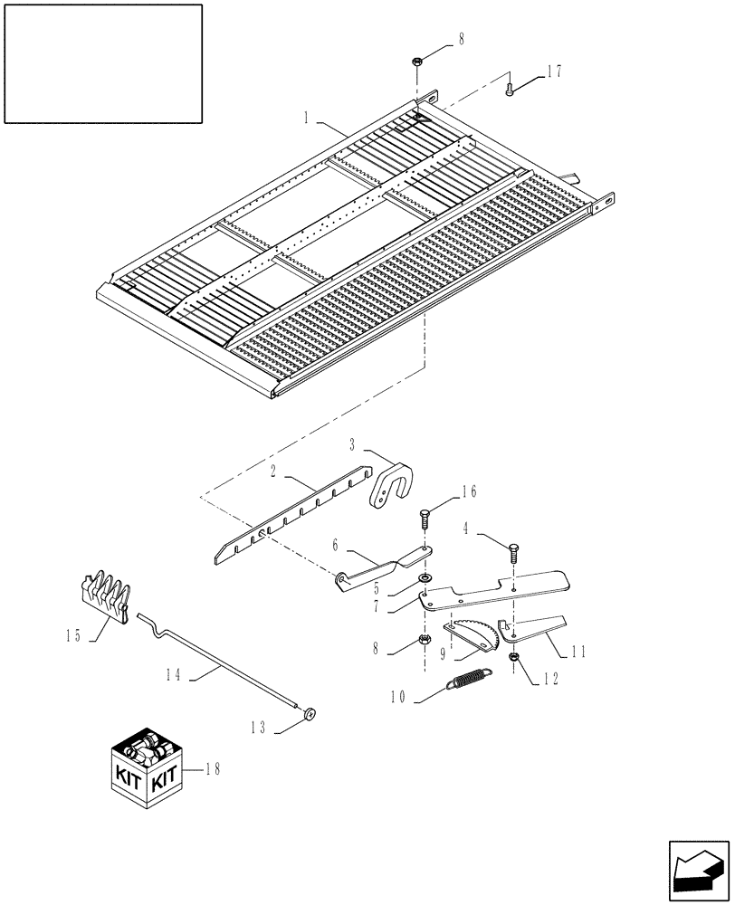 Схема запчастей Case IH 7010 - (74.118.01[01]) - LOWER SIEVES - 7010 (74) - CLEANING