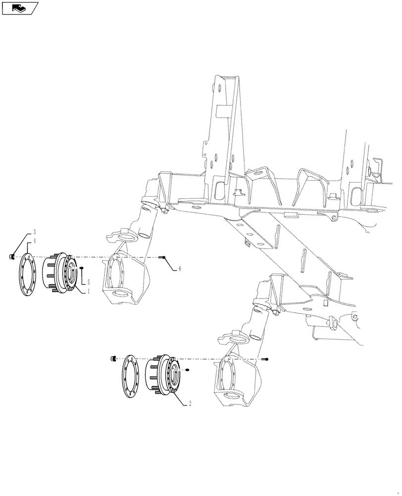 Схема запчастей Case IH 4420 - (05-001) - GEAR RATIO GROUP Hub, Wheel & Tires