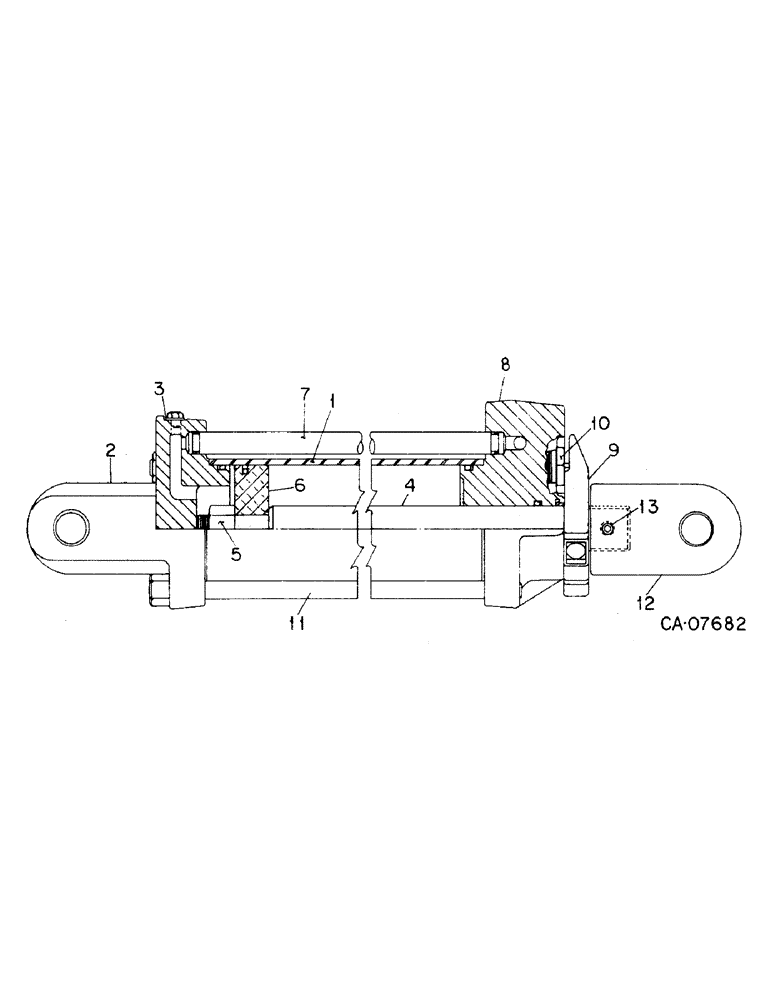 Схема запчастей Case IH 415 - (B-27) - HYDRAULIC CYLINDER 3.5 X 16, PRINCE 