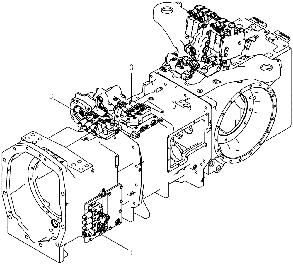 Схема запчастей Case IH MX255 - (06-30) - TRANSMISSION CONTROL VALVE LOCATION (06) - POWER TRAIN