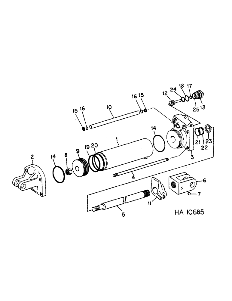 Схема запчастей Case IH 5000 - (L-06) - HYDRAULIC CYLINDERS, HYDRAULIC CYLINDER, IH, 3.5 X 8 DOUBLE ACTING 