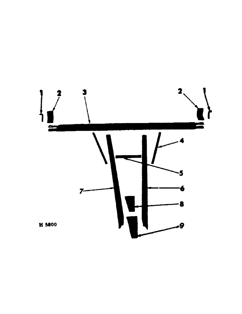 Схема запчастей Case IH 100 - (B-33[1]) - TWO DRILL HITCH, 1960 AND SINCE, 12 X 6, 16 X 6 AND 14 X 6 