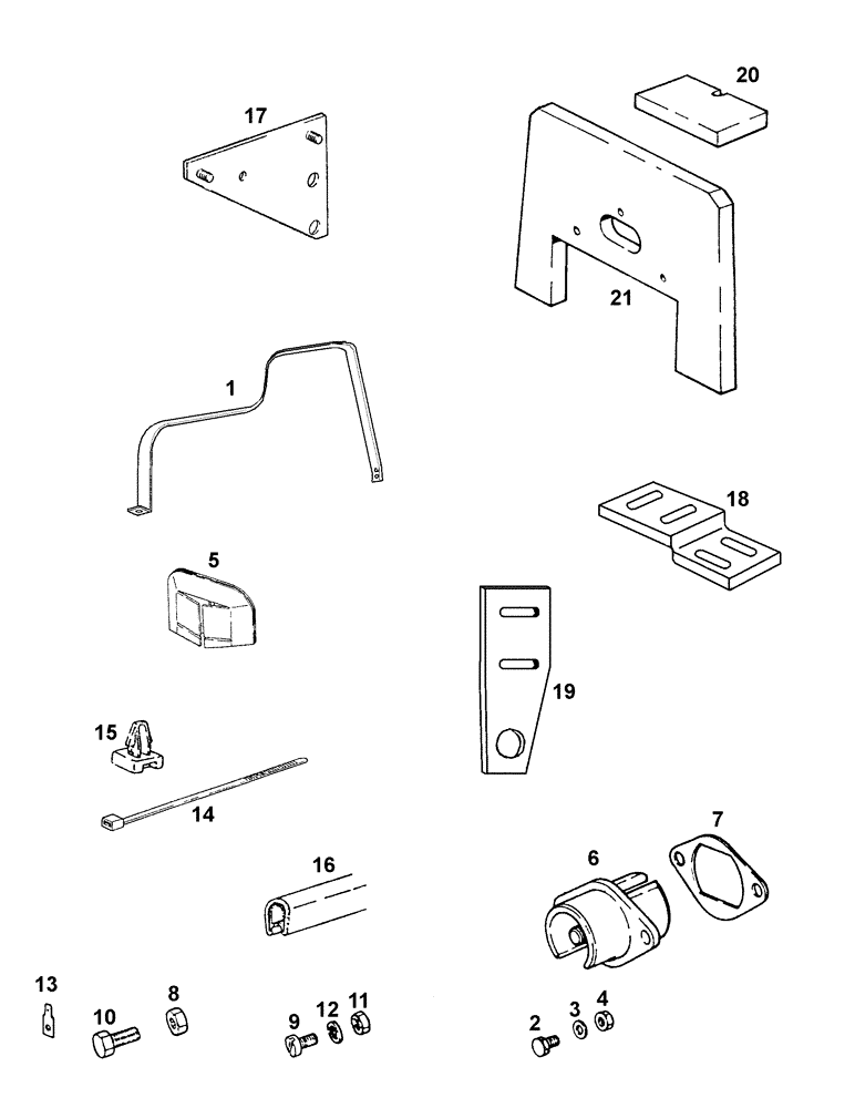 Схема запчастей Case IH C55 - (04-15[01]) - CABLE HOSE FRONT+ REAR CONSOLES (04) - ELECTRICAL SYSTEMS