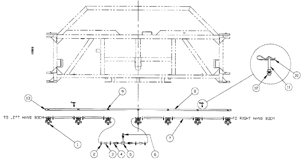 Схема запчастей Case IH SPX3185 - (231) - LIQUID PLUMBING, 75 5-BOOM SHUTOFF 20" NOZZLE SPACING, CENTER BOOM (78) - SPRAYING