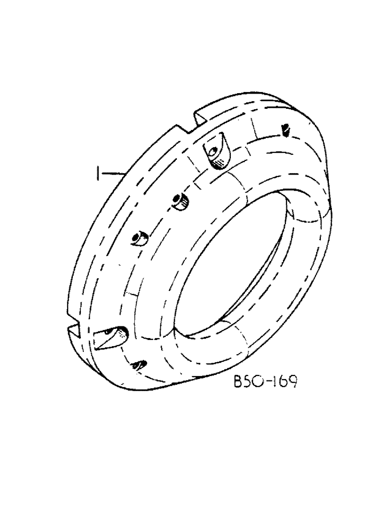 Схема запчастей Case IH 784 - (15-09) - WHEELS AND TRACTION, REAR WHEEL WEIGHTS, SOLID TYPE Wheels & Traction