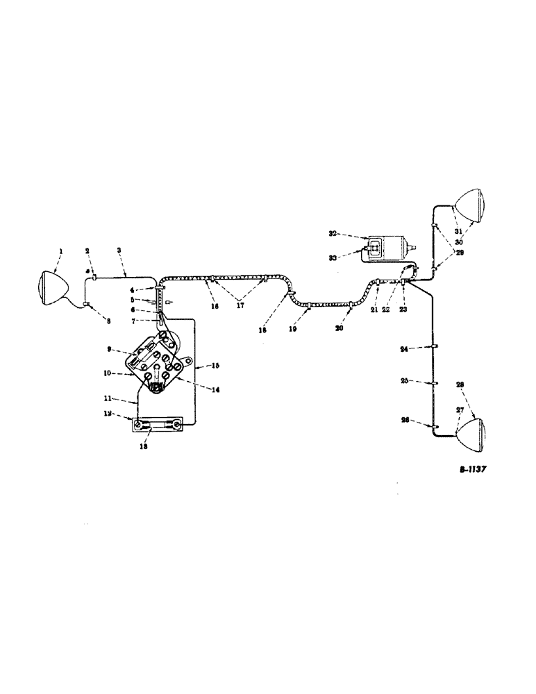 Схема запчастей Case IH FARMALL BN - (056) - ELECTRICAL SYSTEM, INDEX TO REFERENCE NUMBERS IN ILLUSTRATION (06) - ELECTRICAL SYSTEMS