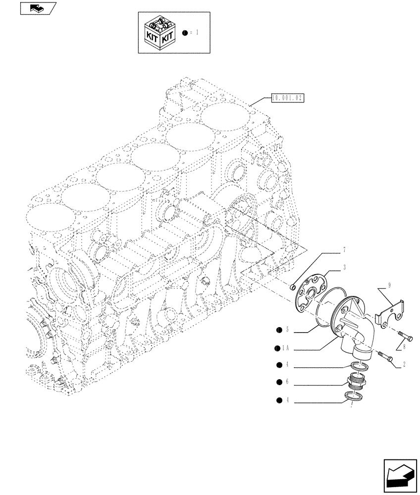 Схема запчастей Case IH F2CFE613S A020 - (10.206.02) - OIL FILTERS - ENGINE (504221058) (10) - ENGINE