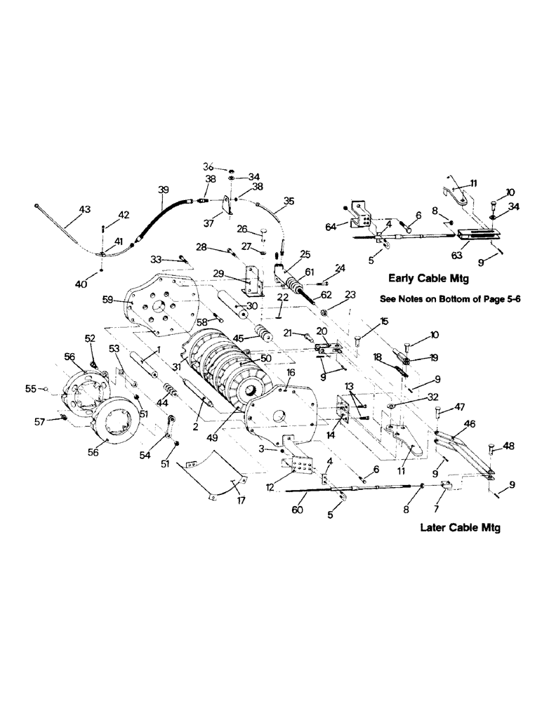 Схема запчастей Case IH ST270 - (05-05) - TWO SPEED BRAKE ASSY AND MOUNTING, FOR SWINGING TRANSFER CASE (5.1) - BRAKES