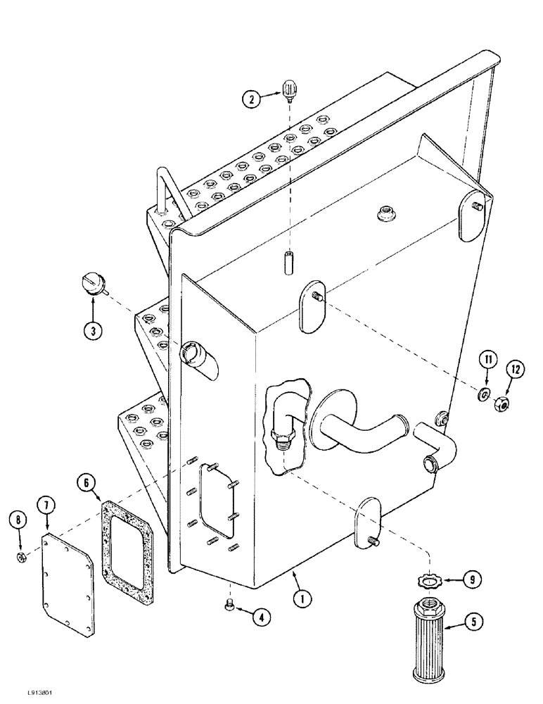 Схема запчастей Case IH 9370 - (8-032) - HYDRAULIC TANK (08) - HYDRAULICS