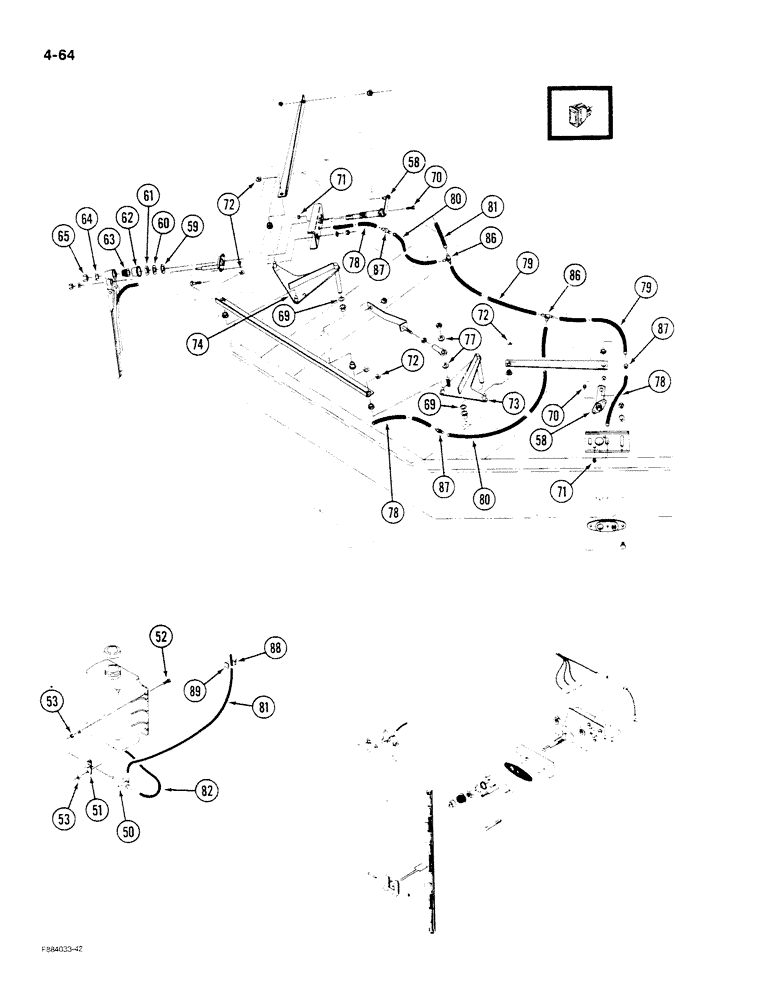 Схема запчастей Case IH STEIGER - (4-064) - SIDE AND REAR WIPER WITH WINDOW WASHER, P.I.N. 1790270 AND AFTER (04) - ELECTRICAL SYSTEMS