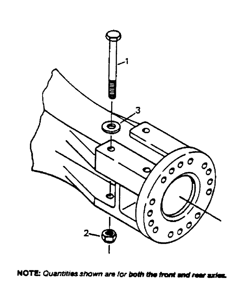 Схема запчастей Case IH 9170 - (04-36) - AXLE MOUNTING (04) - Drive Train