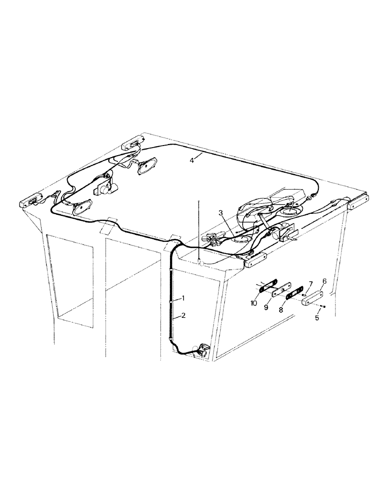 Схема запчастей Case IH ST470 - (02-24) - UPPER CAB AND CONSOLE ELECTRICAL (06) - ELECTRICAL