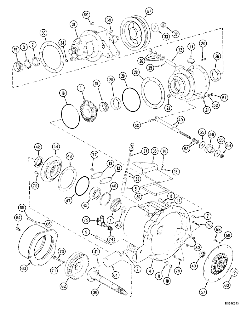 Схема запчастей Case IH 2188 - (6-02) - POWER TAKEOFF DRIVE (03) - POWER TRAIN