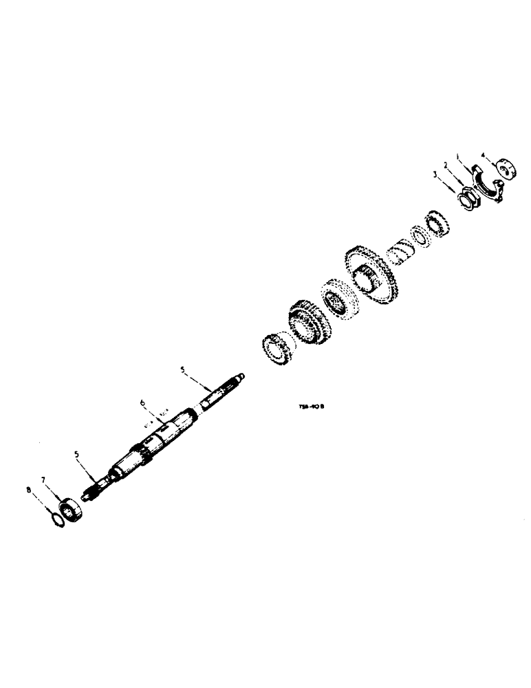 Схема запчастей Case IH 364 - (6-51) - ATTACHMENTS, FULL FORWARD AND REVERSE ATTACHMENT, TRANSMISSION GEARS AND SHAFTS Attachments