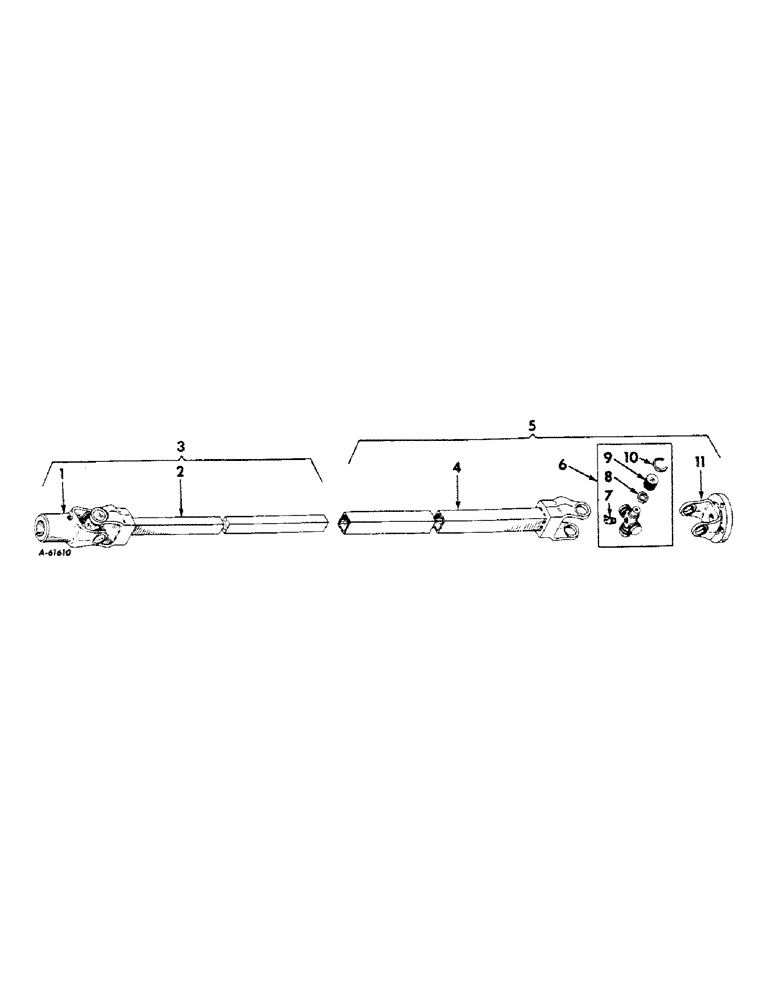 Схема запчастей Case IH 1110 - (M-10) - POWER DRIVE EQUIPMENT, ROCKWELL STANDARD 