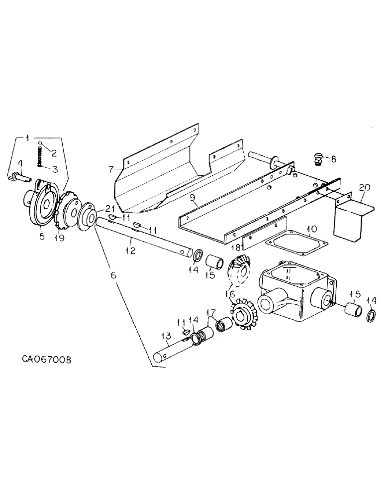 Схема запчастей Case IH 130 - (H-05) - GEAR BOX & SAFETY CLUTCH 