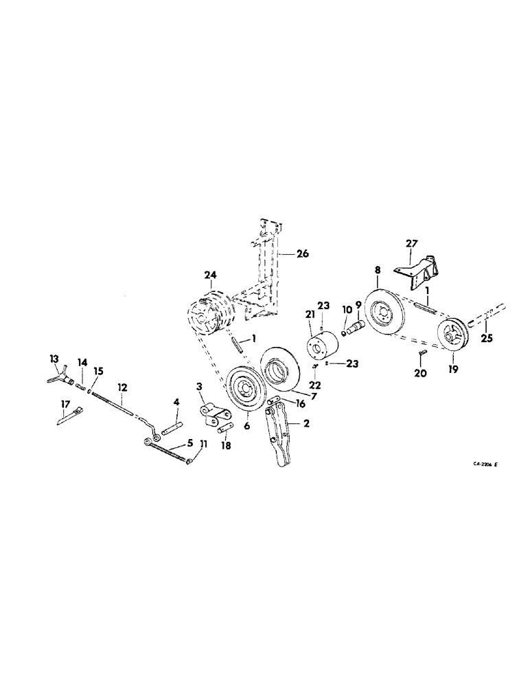 Схема запчастей Case IH 715 - (24-03) - CLEANING FAN, VARIABLE FAN DRIVE (15) - CLEANING