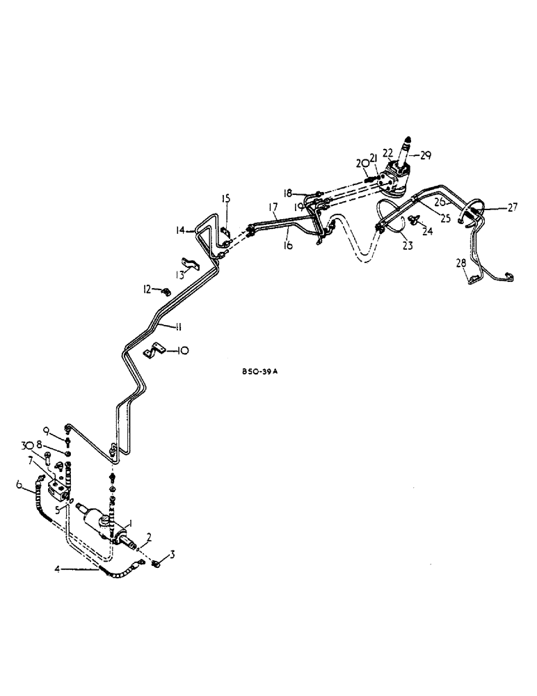 Схема запчастей Case IH 685 - (10-010) - POWER STEERING, DANFOSS (07) - HYDRAULICS