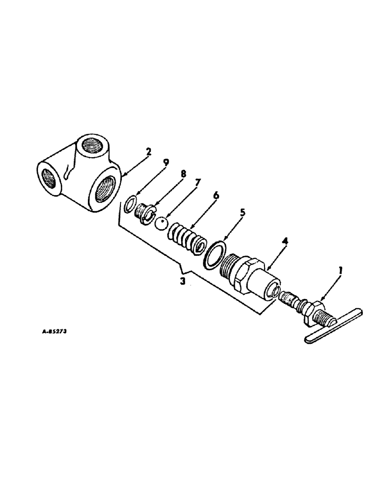 Схема запчастей Case IH 2400 - (B-32) - RELIEF VALVE ASSEMBLY (35) - HYDRAULIC SYSTEMS