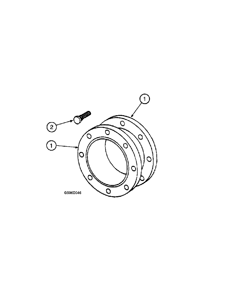 Схема запчастей Case IH 1400 - (6-32[1]) - DRIVE WHEEL EXTENSION ATTACHMENT (03) - POWER TRAIN