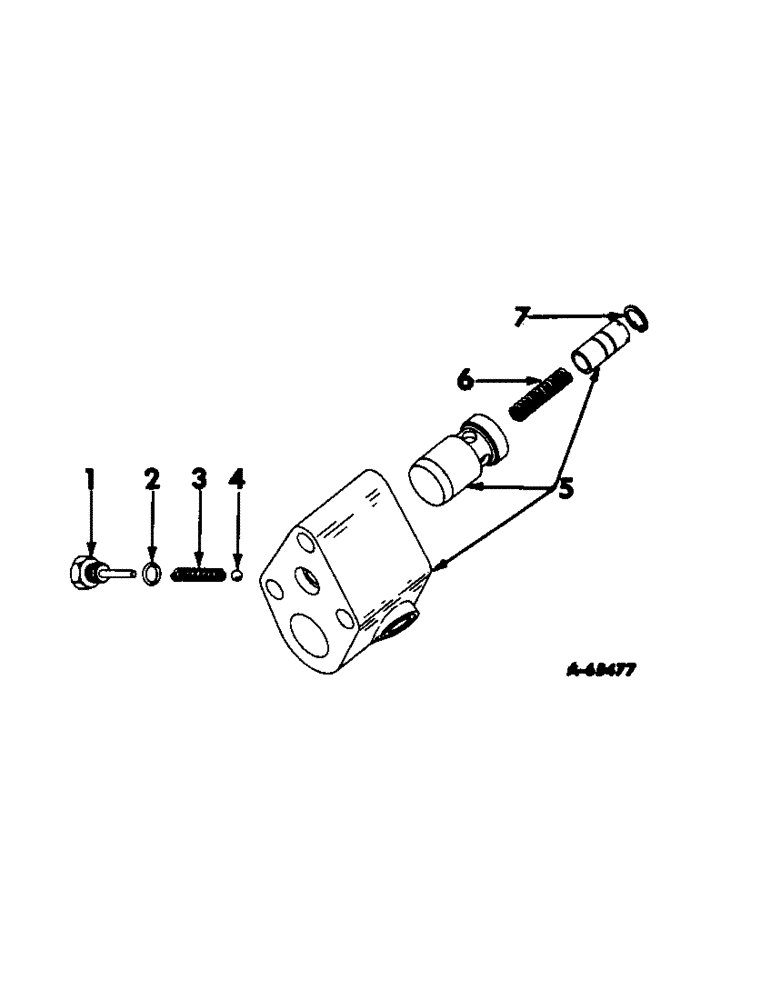 Схема запчастей Case IH 2404 - (117) - HYDRAULIC SYSTEM, FLOW CONTROL VALVE, FOR TRACTORS W/POWER STEERING (07) - HYDRAULIC SYSTEM